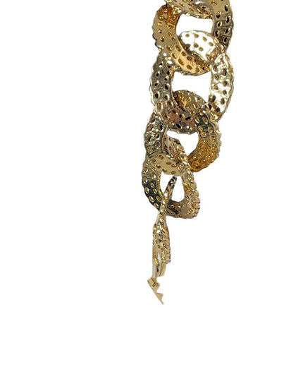 Vintage Chunky gold link chain bracelet