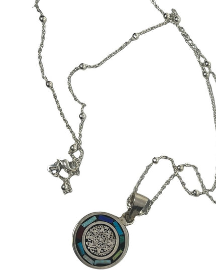 Sterling silver multi gemstone CHAKRA pendant necklace