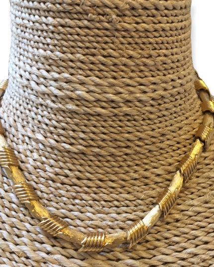 Vintage 1980s Monet chunky heavy choker necklace