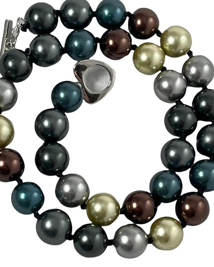 Stunning multicolor Large pearl necklace