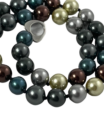 Stunning multicolor Large pearl necklace