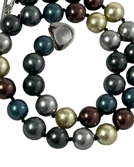 Stunning multicolor Large pearl necklace