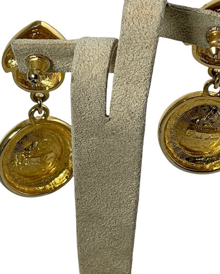 Vintage 1980s Park Lane enameled dangle fancy earrings