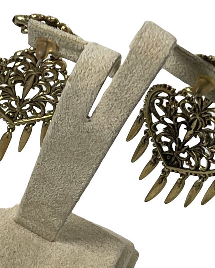 Vintage victorian revival fancy dangle pierced earrings