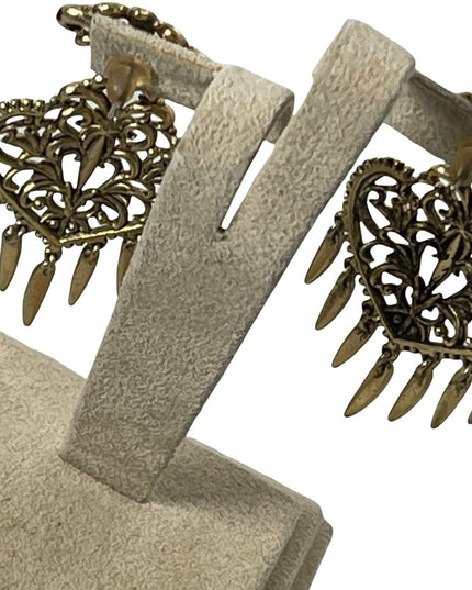 Vintage victorian revival fancy dangle pierced earrings