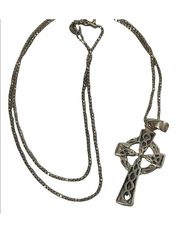 Sterling silver 925 Celtic cross necklace