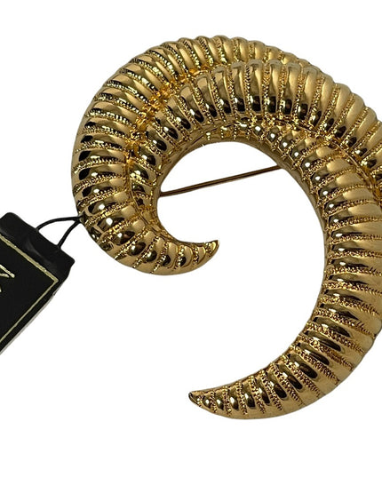 Vintage gold Monet swirl brooch New item