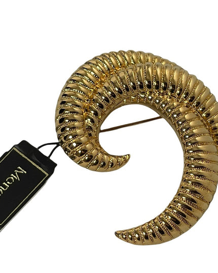 Vintage gold Monet swirl brooch New item