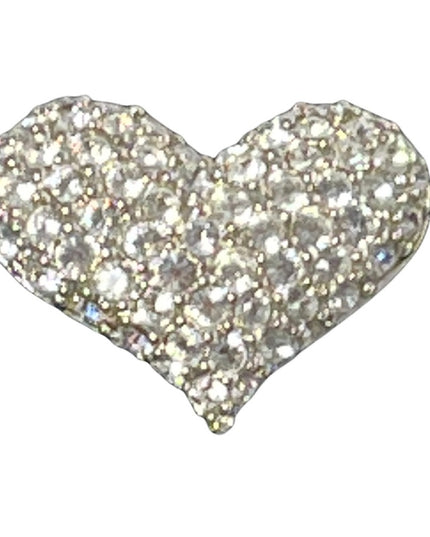 Small Swarovski signed crystal heart brooch