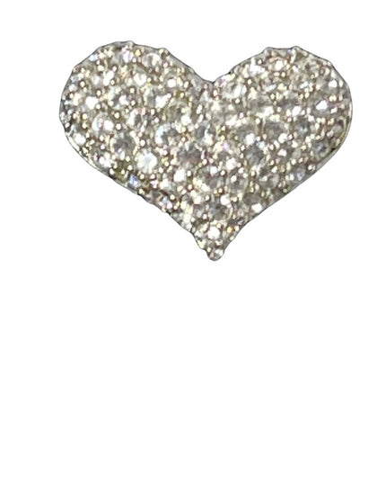 Small Swarovski signed crystal heart brooch