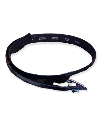 VG Black Patent Leather Jacob belt sz med