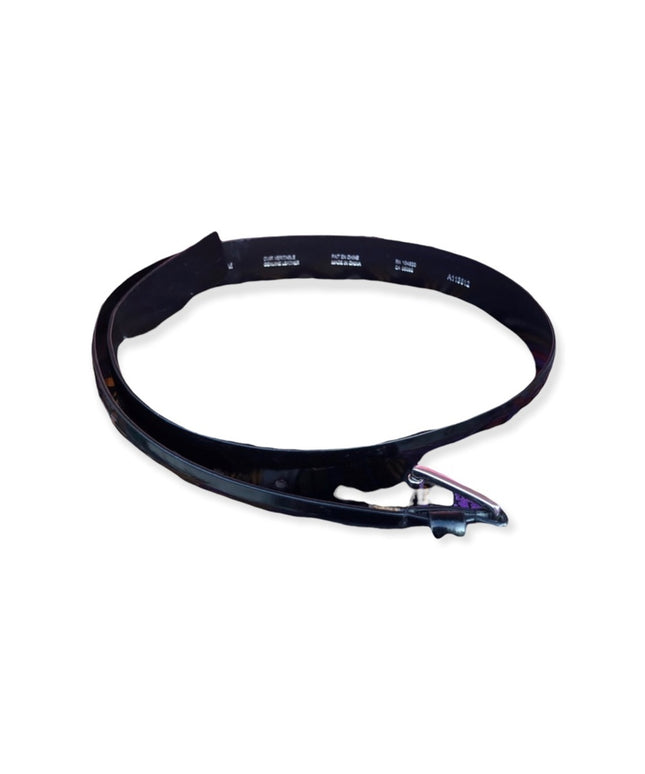 VG Black Patent Leather Jacob belt sz med