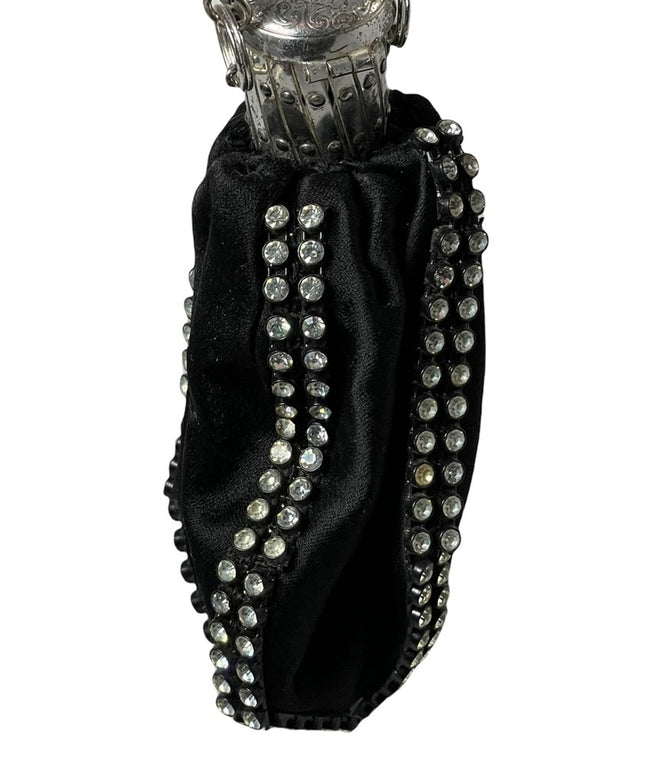 Art Deco Antique coin purse accordian opening Walborg West Germany rhinestones