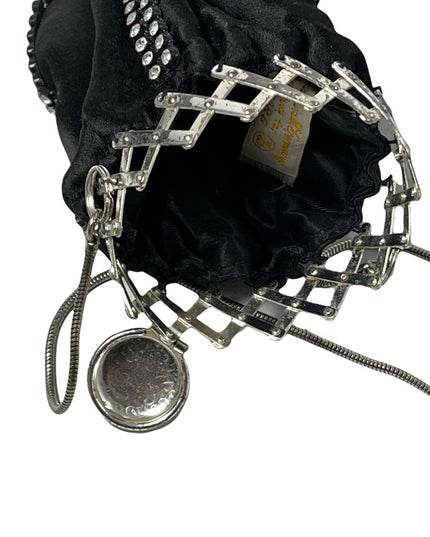 Art Deco Antique coin purse accordian opening Walborg West Germany rhinestones