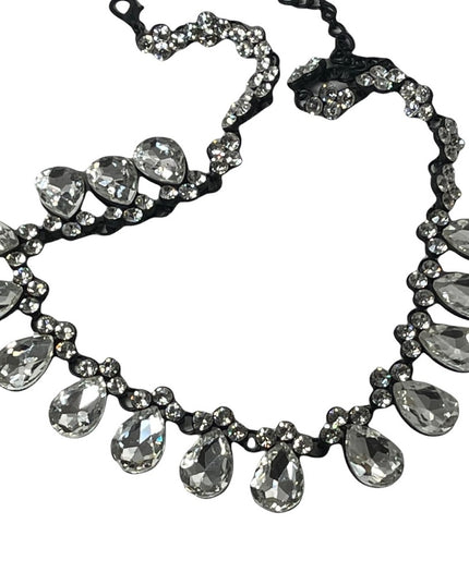 FUN Sparkle crystal tear drop necklace heavy quality