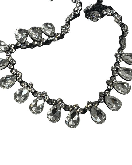 FUN Sparkle crystal tear drop necklace heavy quality
