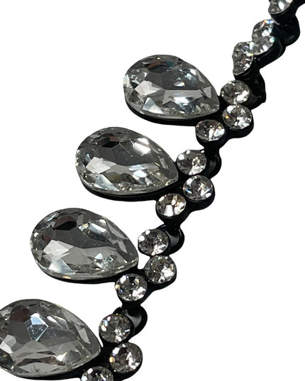 FUN Sparkle crystal tear drop necklace heavy quality