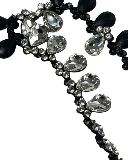 FUN Sparkle crystal tear drop necklace heavy quality