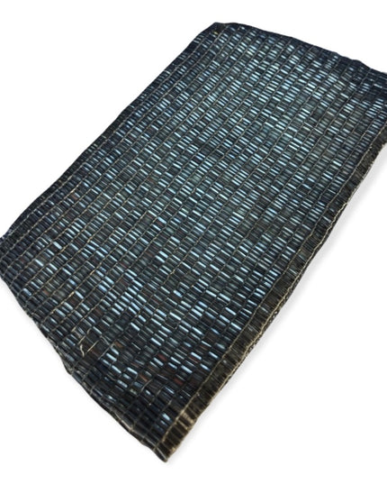 Vintage Silver glass seed bead clutch small purse