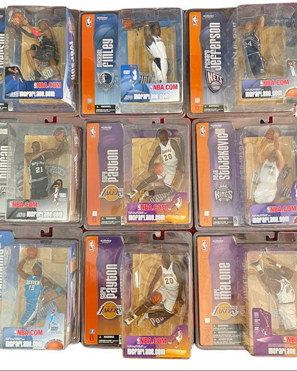 LOT of 9 Series 6 Mcfarlane collectible Figurines Basketball Raptors players New