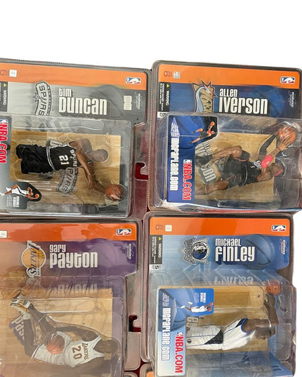 LOT of 9 Series 6 Mcfarlane collectible Figurines Basketball Raptors players New