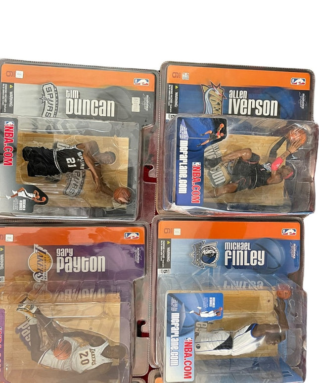 LOT of 9 Series 6 Mcfarlane collectible Figurines Basketball Raptors players New