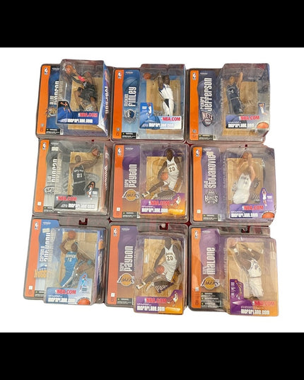 LOT of 9 Series 6 Mcfarlane collectible Figurines Basketball Raptors players New
