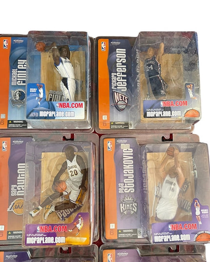 LOT of 9 Series 6 Mcfarlane collectible Figurines Basketball Raptors players New