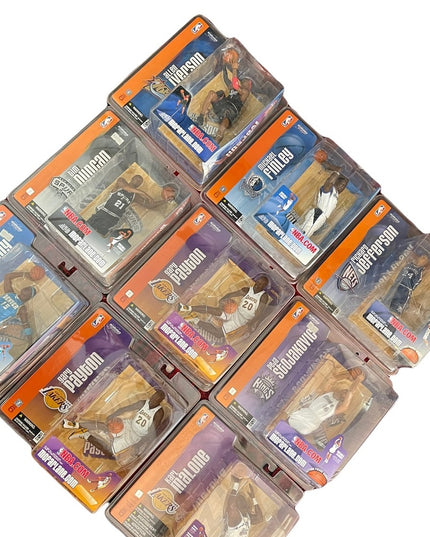 LOT of 9 Series 6 Mcfarlane collectible Figurines Basketball Raptors players New