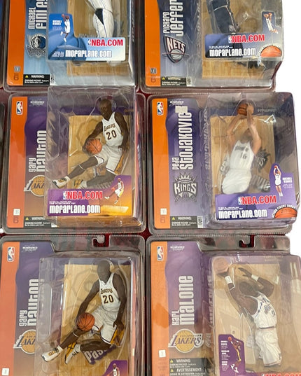 LOT of 9 Series 6 Mcfarlane collectible Figurines Basketball Raptors players New