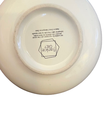 NWT Frankie Grey Ceramic coffee mug inspirational “Good day ahead” Lovely’