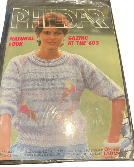 Lot of 3 vintage Phildar Pingouin Knitting magazines 95 91 96 VG Cond