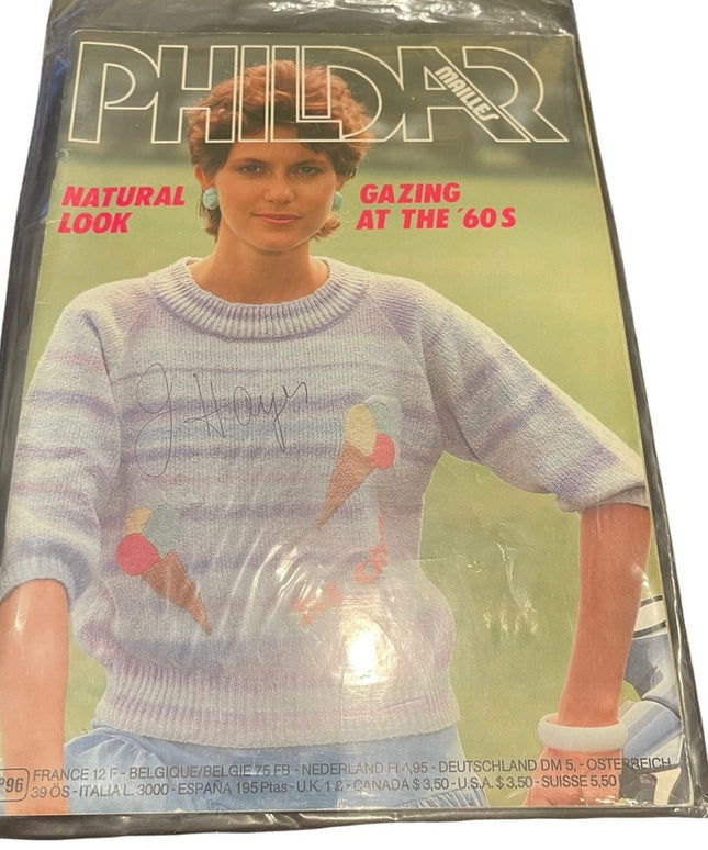 Lot of 3 vintage Phildar Pingouin Knitting magazines 95 91 96 VG Cond