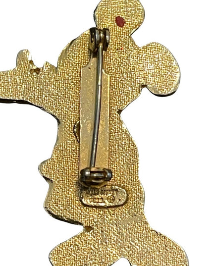 Vintage Walt Disney Mickey Mouse with top hat Brooch