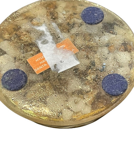 Vintage 1977 US pennies Las Vegas Floating rocks LUCITE domed paperweight