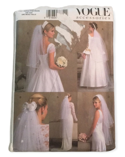 Vogue sewing pattern 7861 Bridal acccessories