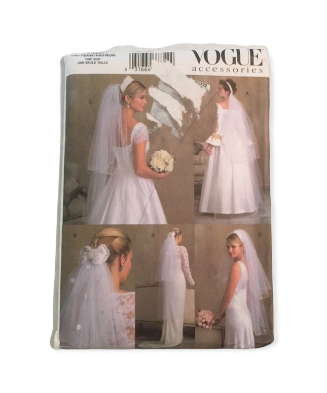 Vogue sewing pattern 7861 Bridal acccessories