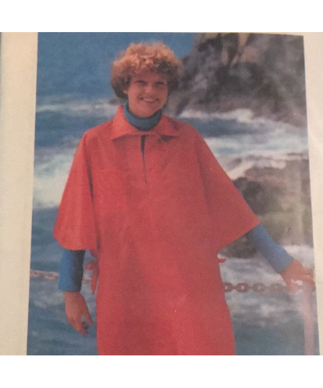 VTG Butterick Poncho sewing pattern UNCUT