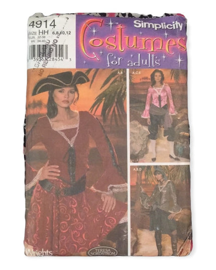 Simplicity Sewing pattern Uncut Pirate costume