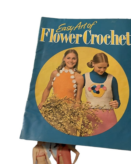 Lot of 7 pcs groovy 1970s Crochet books cape bathing suits & more! vintage