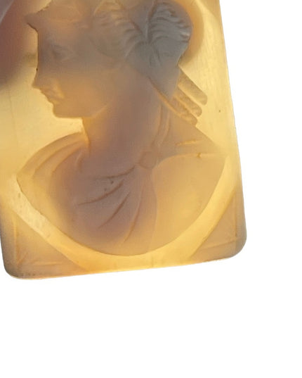 Vintage Large Shell Cameo Unset hand carved