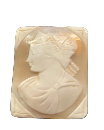 Vintage Large Shell Cameo Unset hand carved