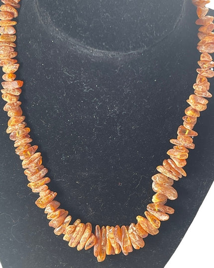 Vintage large Baltic honey amber necklace