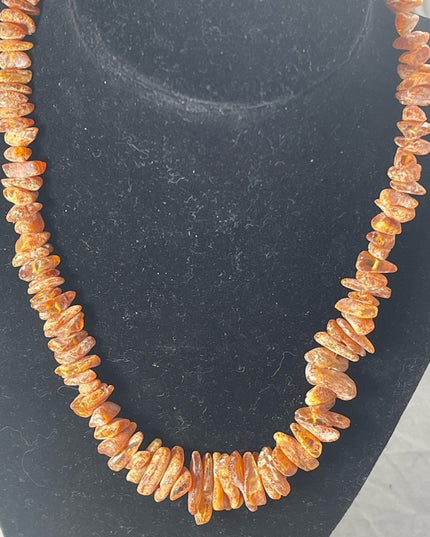 Vintage large Baltic honey amber necklace