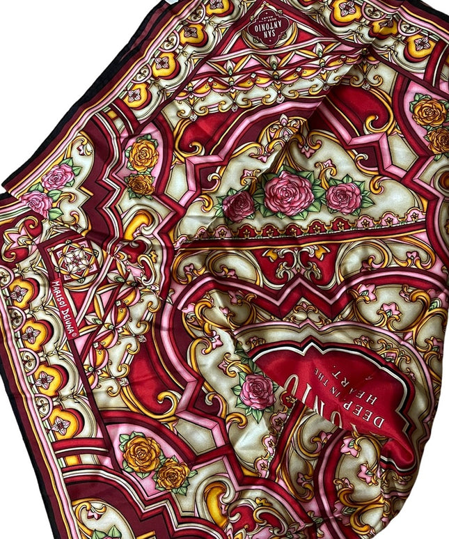 Marisol Deluna NY San Antonio Silk Scarf LG Limited Edition
