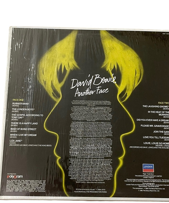 David Bowie Another Face 1981 Record Vinyl LP