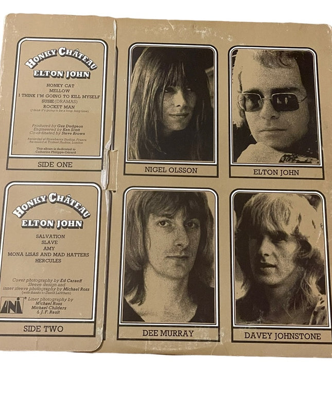 Elton John Honkey Chateau Record Vinyl Album LP Vintage