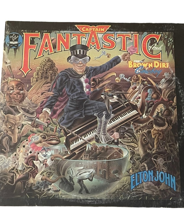 Elton John Vintage Record Album Vinyl LP Captain Fantastic