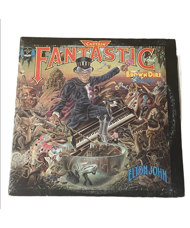 Elton John Vintage Record Album Vinyl LP Captain Fantastic