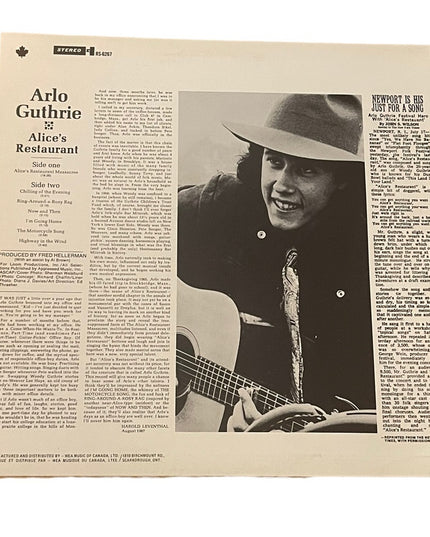 Vintage Arli Gutherie Alices restraunt Album LP Recird Vinyl